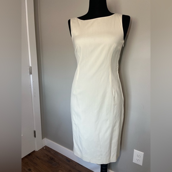 cream sheath dress FINAL SALE Cotton Pointelle Maxi Dress in Cream